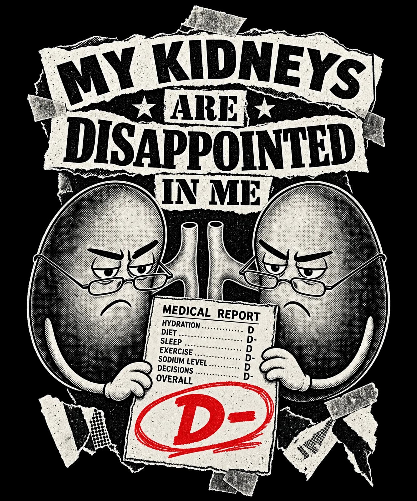 MY KIDNEYS ARE DISAPPOINTED IN ME