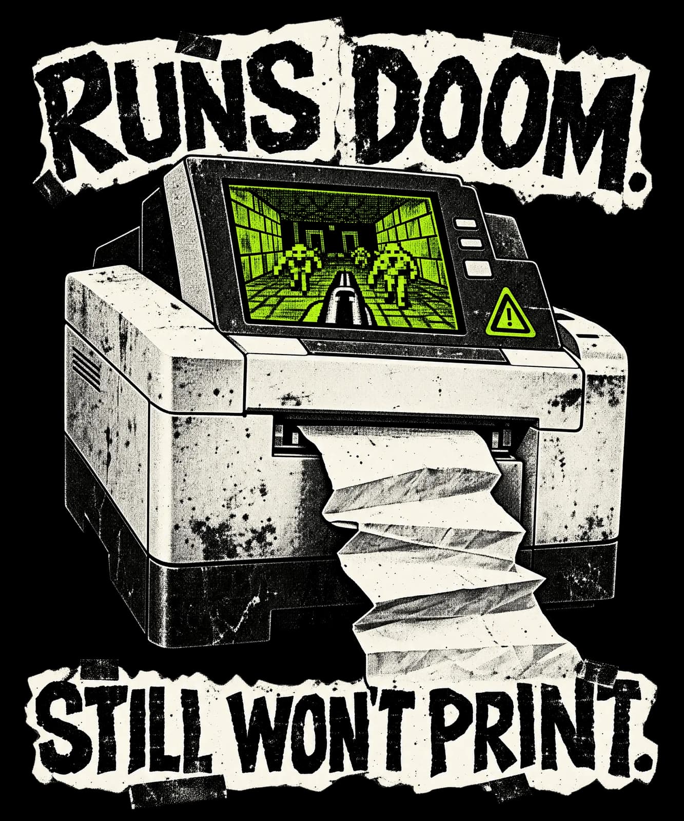 RUNS DOOM. STILL WON'T PRINT.
