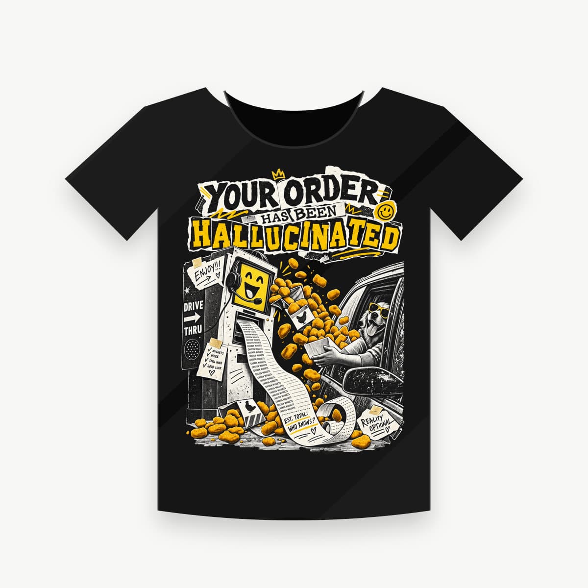 YOUR ORDER HAS BEEN HALLUCINATED