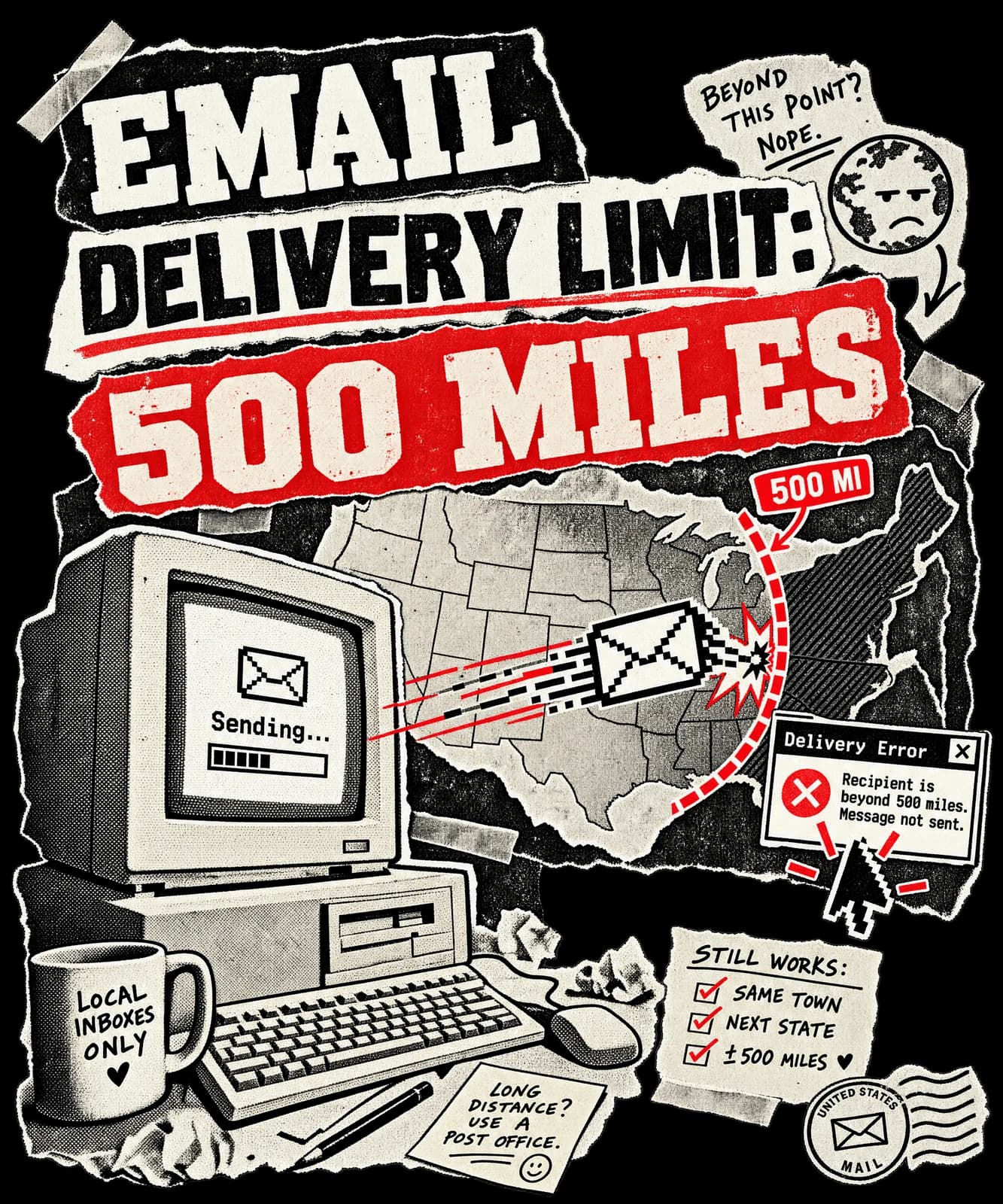 EMAIL DELIVERY LIMIT: 500 MILES