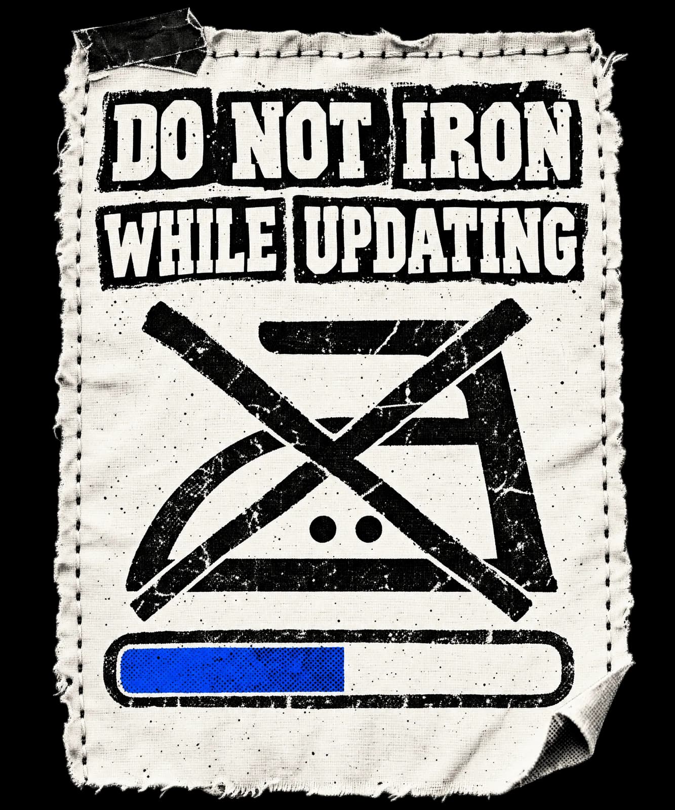 DO NOT IRON WHILE UPDATING