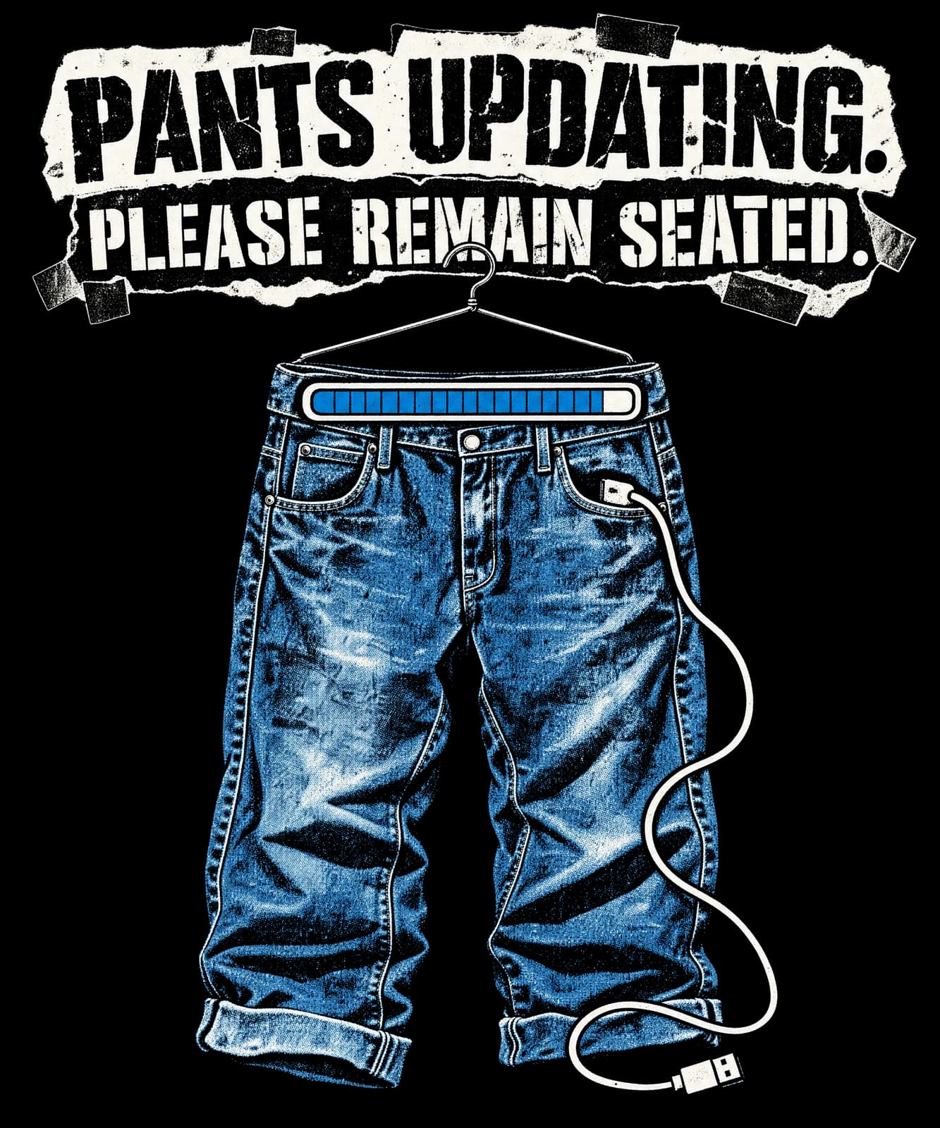 PANTS UPDATING. PLEASE REMAIN SEATED.
